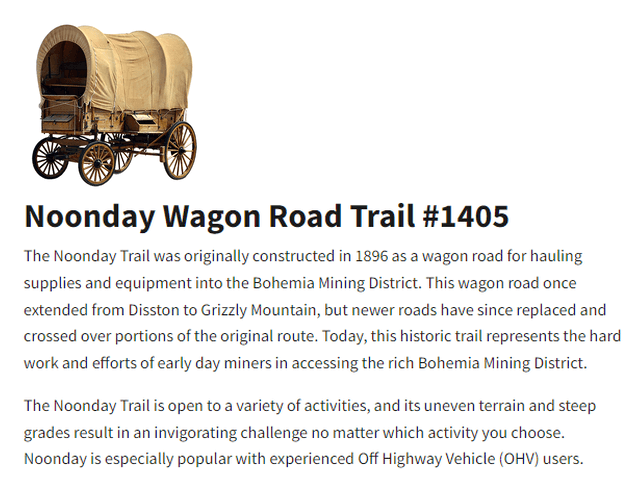 Noonday trail Information